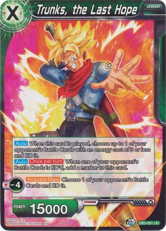 Trunks, the Last Hope [DB3-051] | Fandemonia Ltd