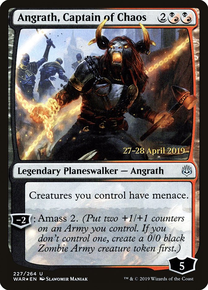 Angrath, Captain of Chaos  [War of the Spark Prerelease Promos] | Fandemonia Ltd