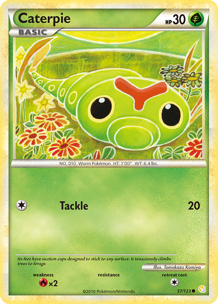 Caterpie (57/123) [HeartGold & SoulSilver: Base Set] | Fandemonia Ltd