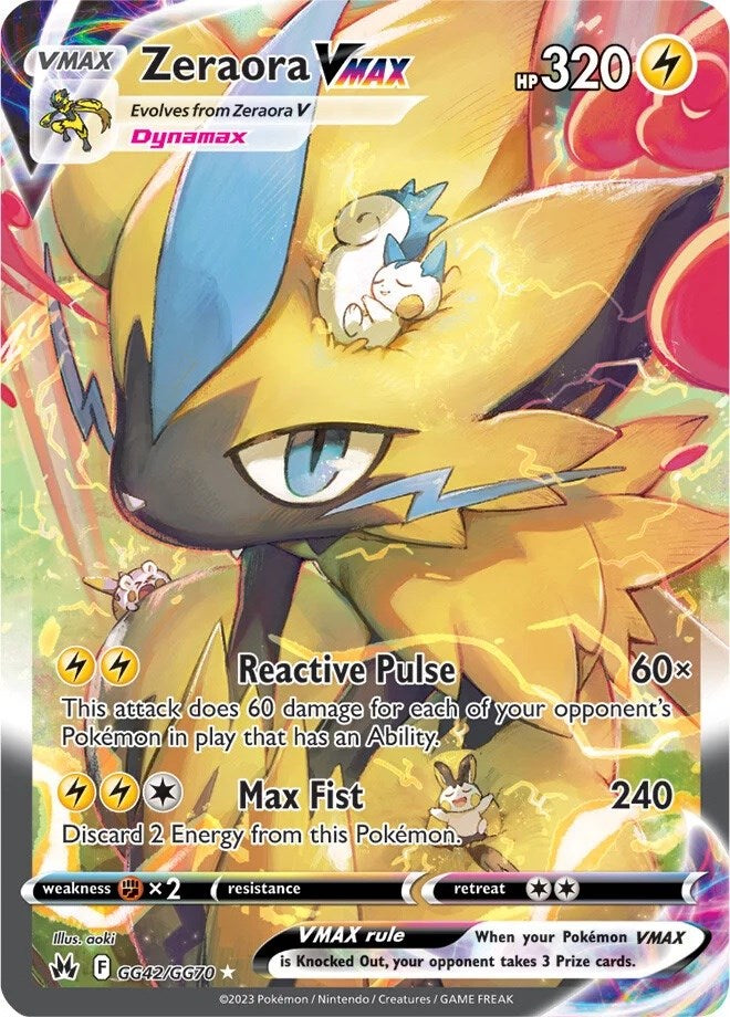 Zeraora VMAX (GG42/GG70) [Sword & Shield: Crown Zenith] | Fandemonia Ltd