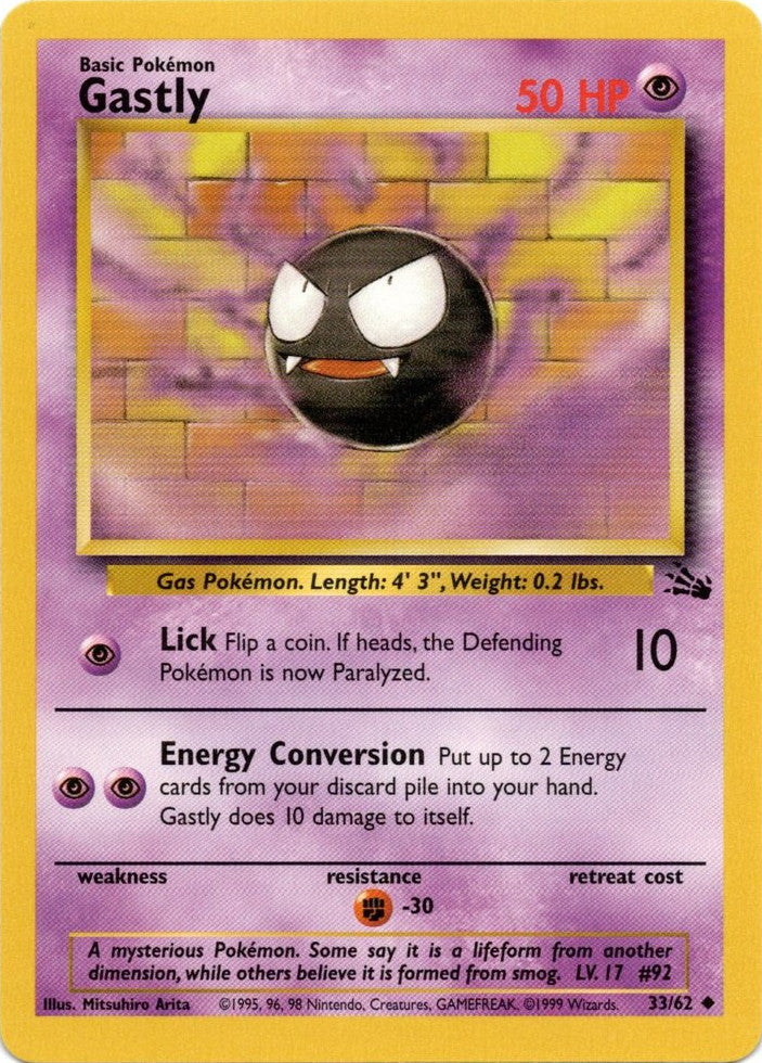 Gastly (33/62) [Fossil Unlimited] | Fandemonia Ltd