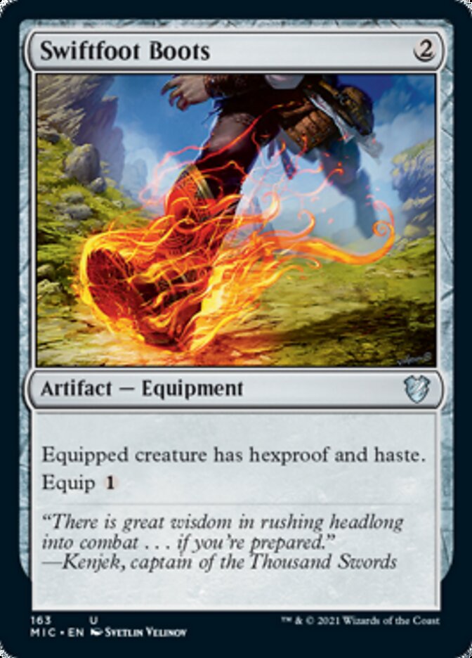 Swiftfoot Boots [Innistrad: Midnight Hunt Commander] | Fandemonia Ltd