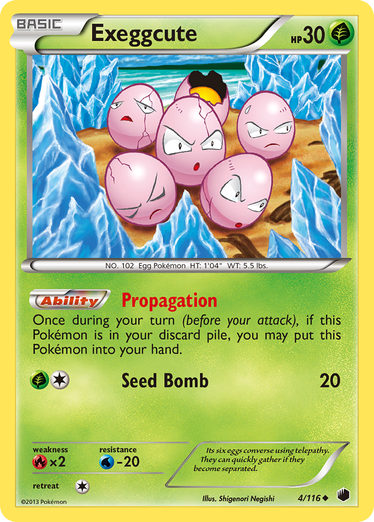 Exeggcute (4/116) [Black & White: Plasma Freeze] | Fandemonia Ltd