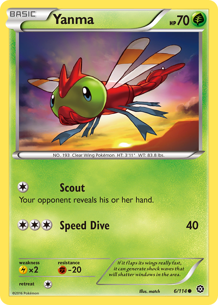 Yanma (6/114) [XY: Steam Siege] | Fandemonia Ltd