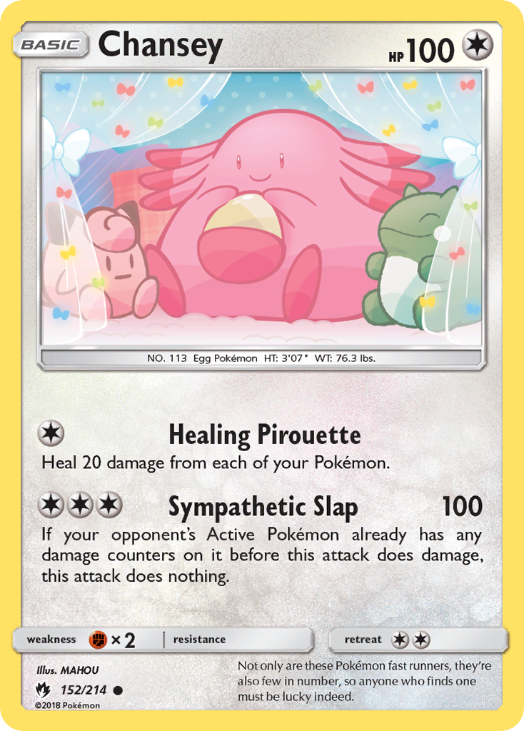 Chansey (152/214) [Sun & Moon: Lost Thunder] | Fandemonia Ltd