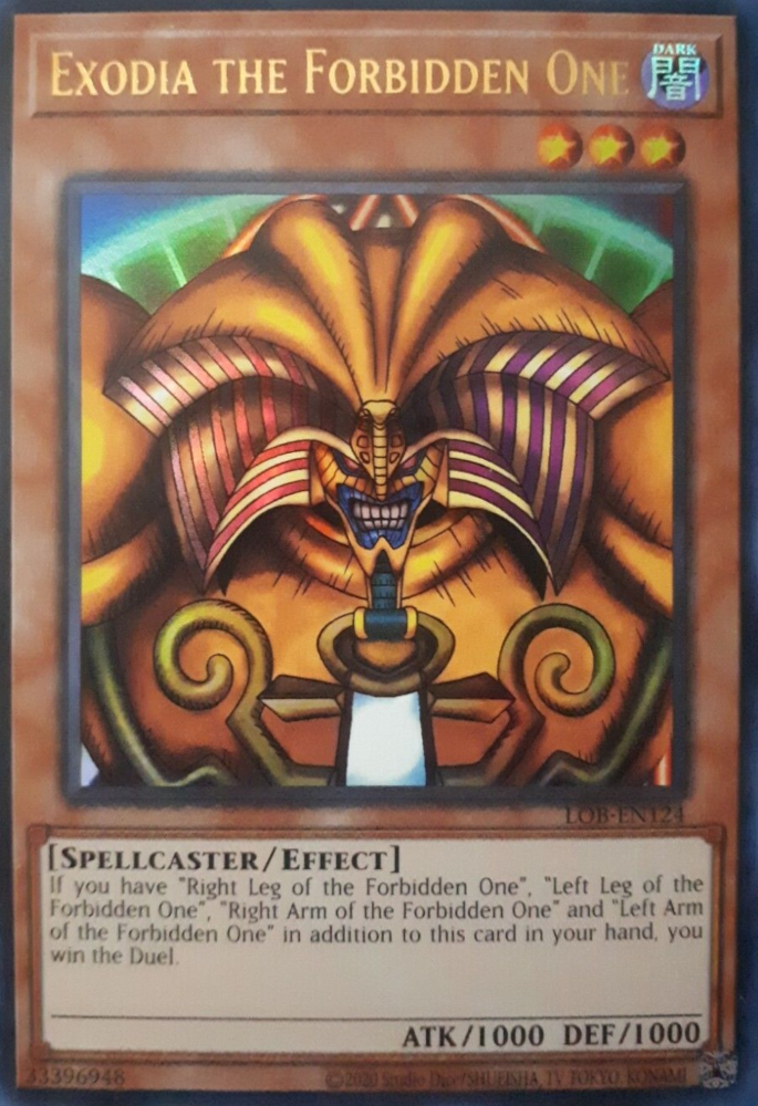 Exodia the Forbidden One (25th Anniversary) [LOB-EN124] Ultra Rare | Fandemonia Ltd