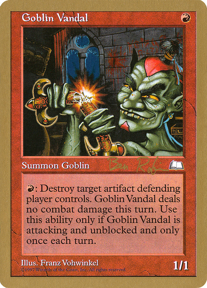 Goblin Vandal (Ben Rubin) [World Championship Decks 1998] | Fandemonia Ltd