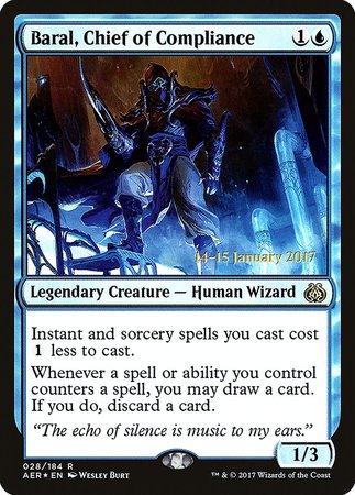 Baral, Chief of Compliance [Aether Revolt Promos] | Fandemonia Ltd