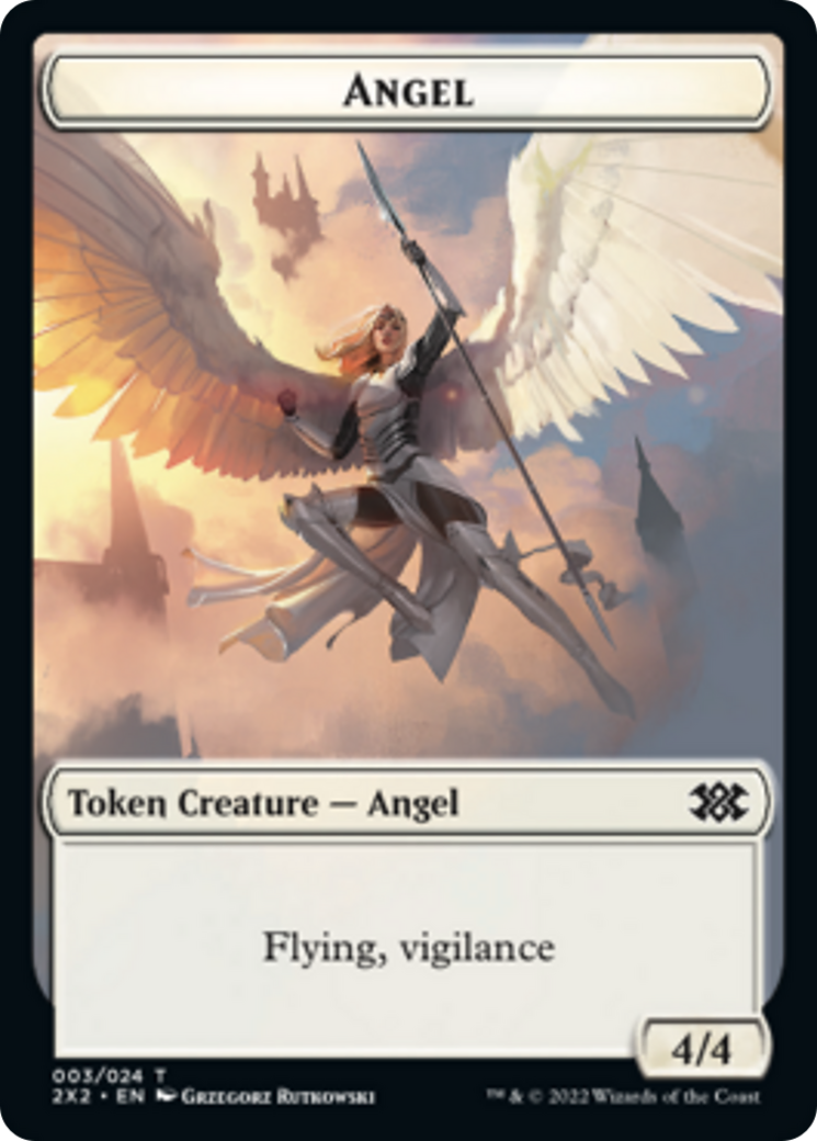 Egg // Angel Double-sided Token [Double Masters 2022 Tokens] | Fandemonia Ltd