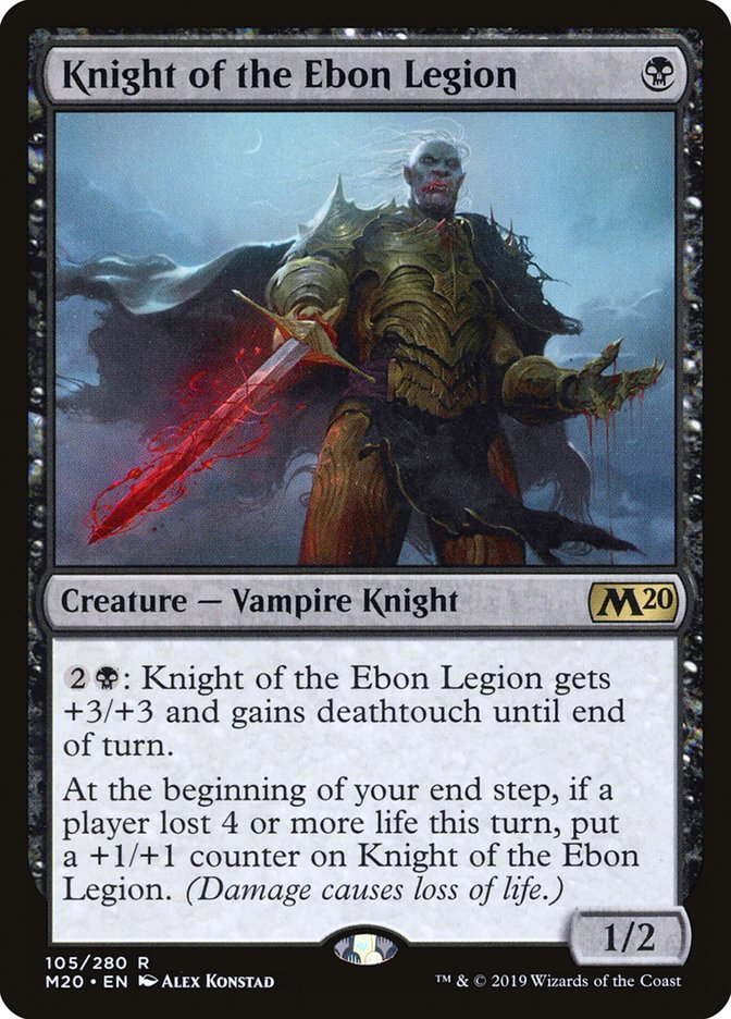 Knight of the Ebon Legion [Core Set 2020] | Fandemonia Ltd