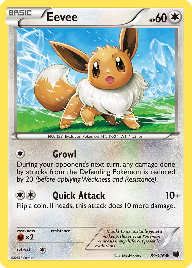 Eevee (89/116) [Black & White: Plasma Freeze] | Fandemonia Ltd