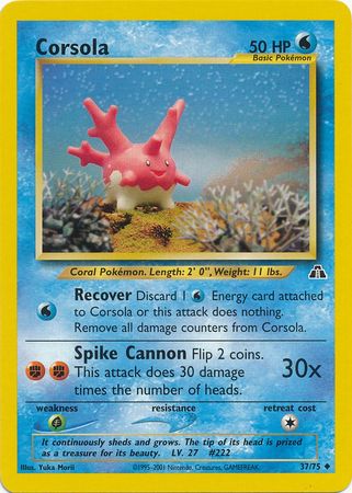 Corsola (37/75) [Neo Discovery Unlimited] | Fandemonia Ltd