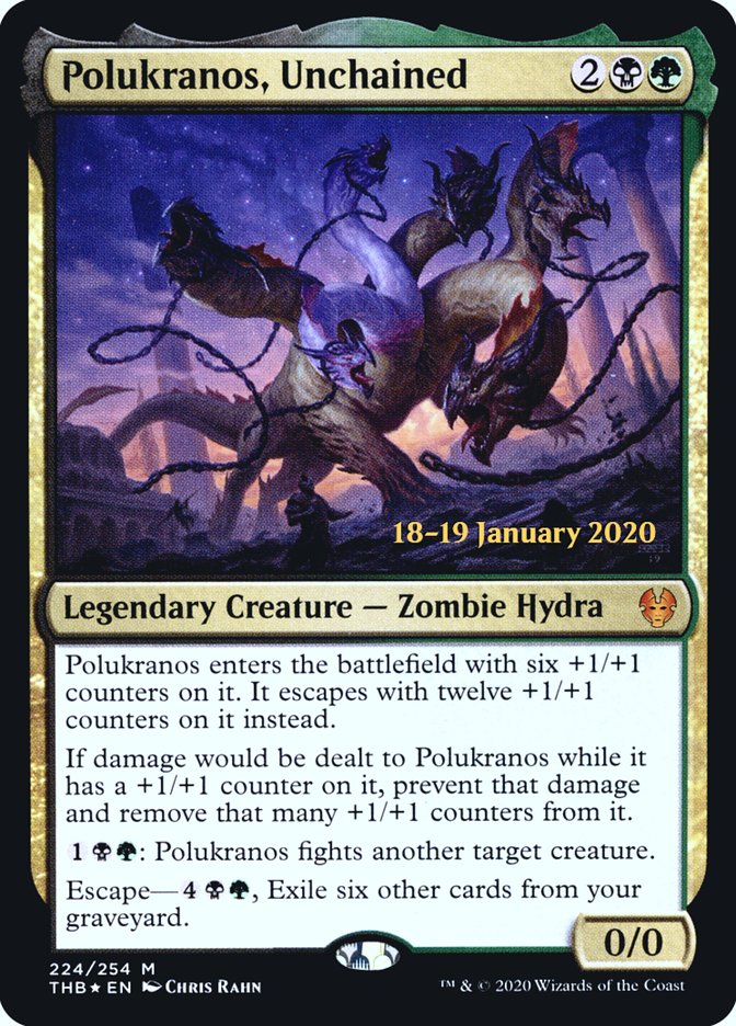 Polukranos, Unchained [Theros Beyond Death Prerelease Promos] | Fandemonia Ltd