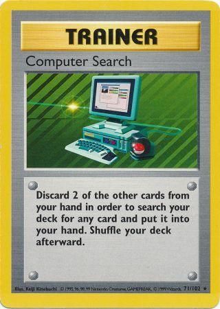 Computer Search (71/102) [Base Set Shadowless Unlimited] | Fandemonia Ltd