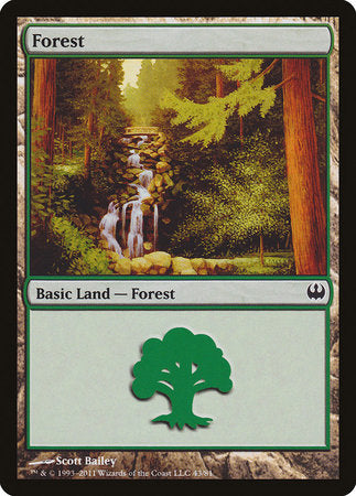 Forest (43) [Duel Decks: Knights vs. Dragons] | Fandemonia Ltd