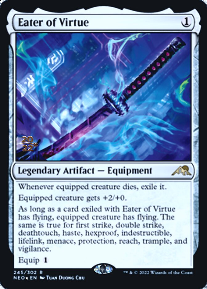 Eater of Virtue [Kamigawa: Neon Dynasty Prerelease Promos] | Fandemonia Ltd