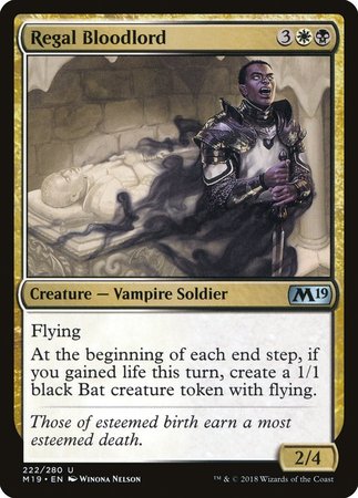 Regal Bloodlord [Core Set 2019] | Fandemonia Ltd