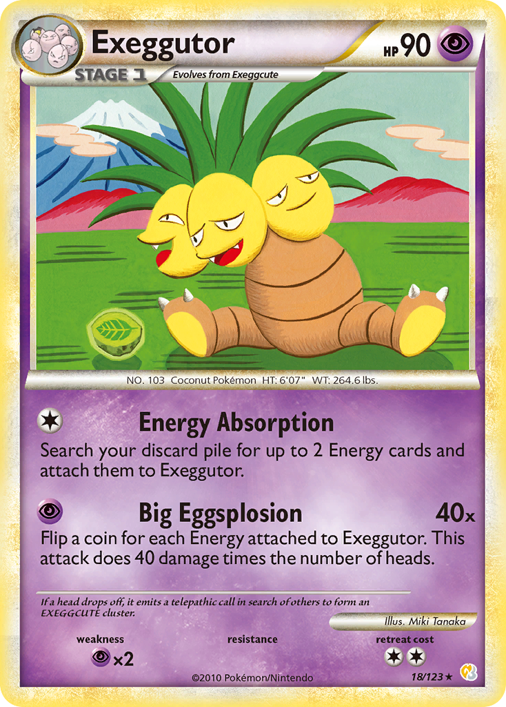 Exeggutor (18/123) [HeartGold & SoulSilver: Base Set] | Fandemonia Ltd