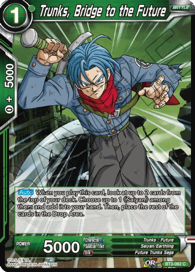 Trunks, Bridge to the Future (Reprint) (BT3-062) [Battle Evolution Booster] | Fandemonia Ltd