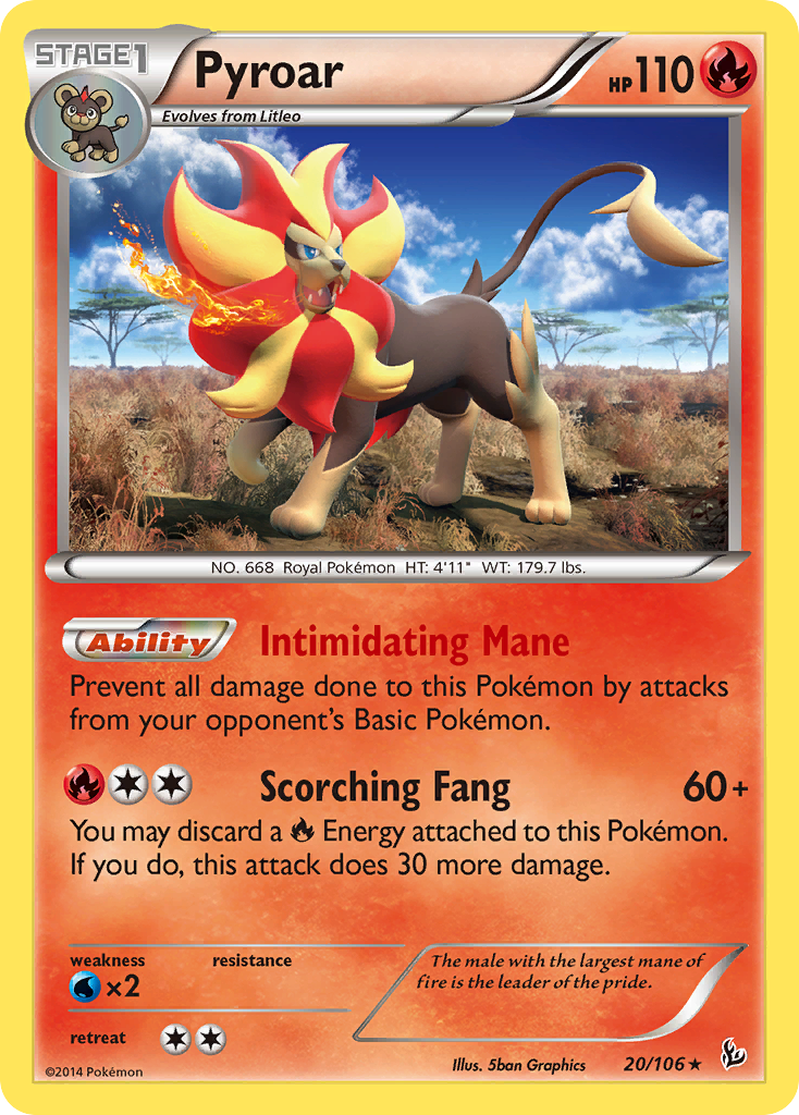 Pyroar (20/106) [XY: Flashfire] | Fandemonia Ltd