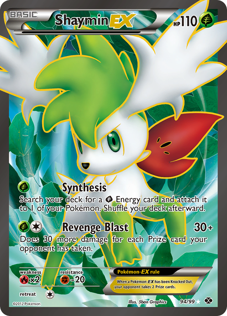 Shaymin EX (94/99) [Black & White: Next Destinies] | Fandemonia Ltd