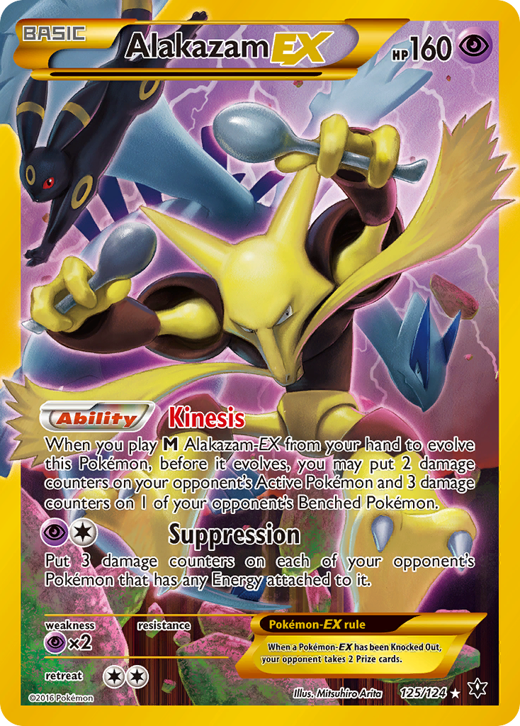 Alakazam EX (125/124) [XY: Fates Collide] | Fandemonia Ltd