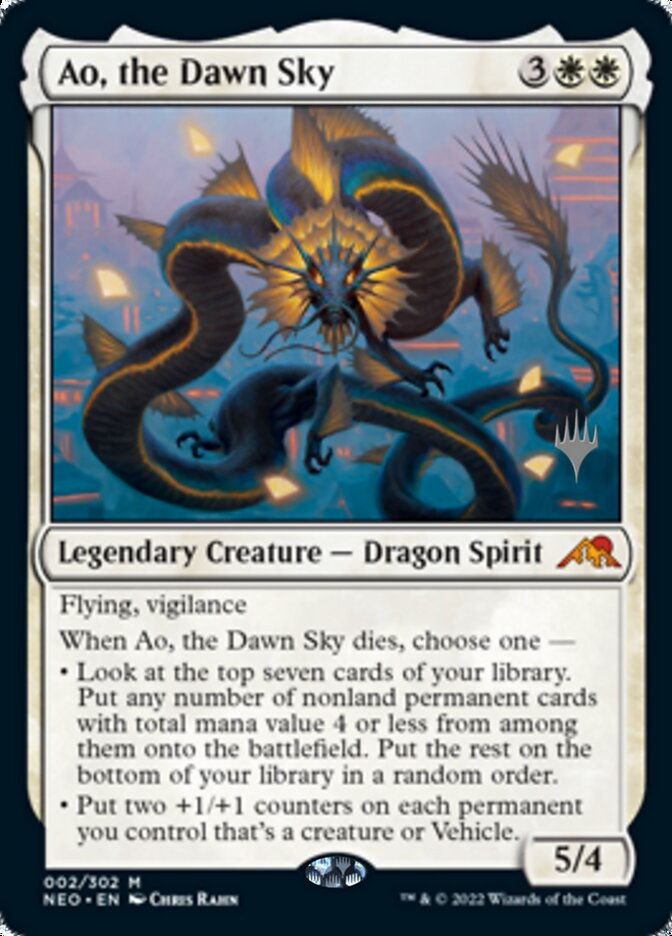 Ao, the Dawn Sky (Promo Pack) [Kamigawa: Neon Dynasty Promos] | Fandemonia Ltd