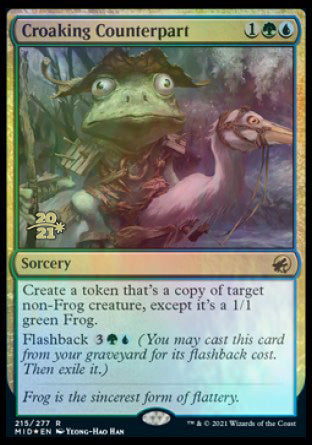 Croaking Counterpart [Innistrad: Midnight Hunt Prerelease Promos] | Fandemonia Ltd