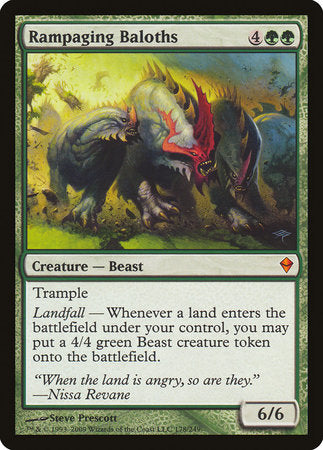 Rampaging Baloths [Zendikar] | Fandemonia Ltd