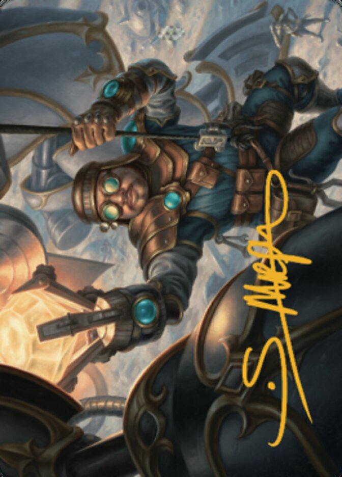 Powerstone Engineer Art Card (Gold-Stamped Signature) [The Brothers' War Art Series] | Fandemonia Ltd