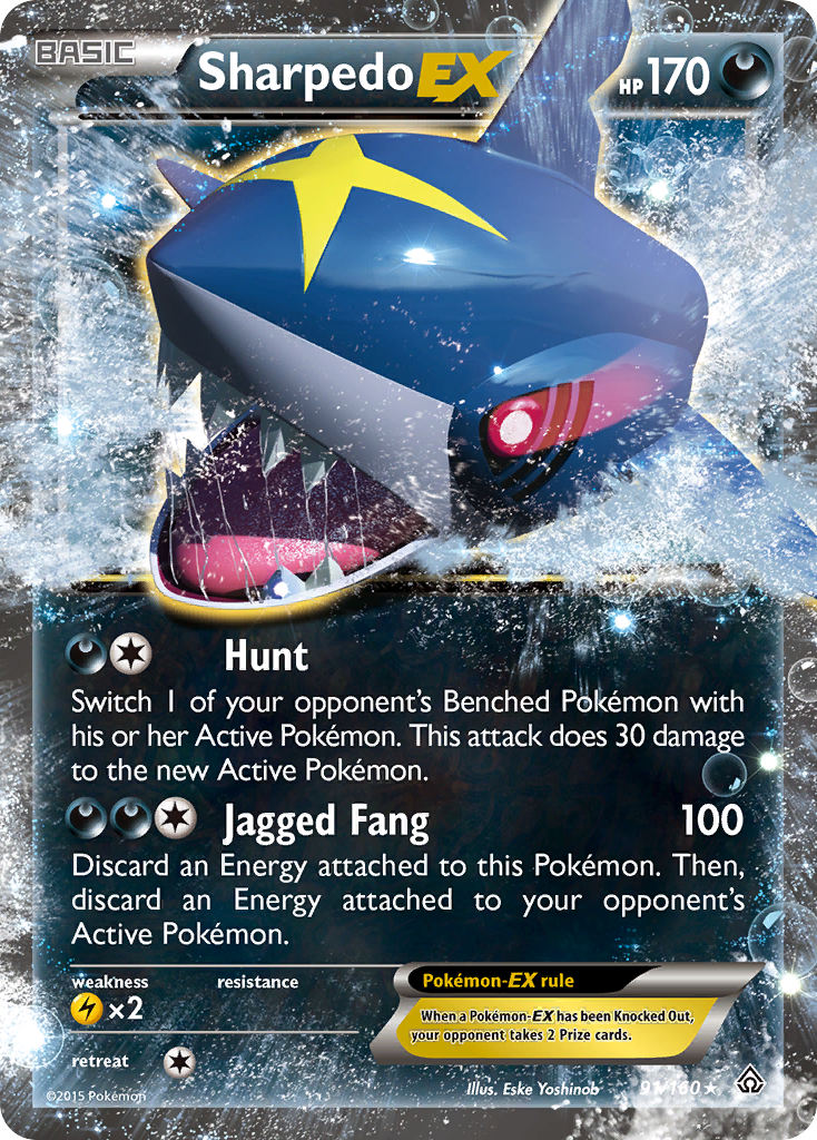 Sharpedo EX (91/160) [XY: Primal Clash] | Fandemonia Ltd