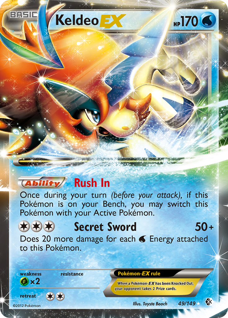 Keldeo EX (49/149) [Black & White: Boundaries Crossed] | Fandemonia Ltd