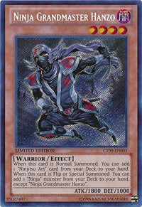 Ninja Grandmaster Hanzo [CT09-EN003] Secret Rare | Fandemonia Ltd