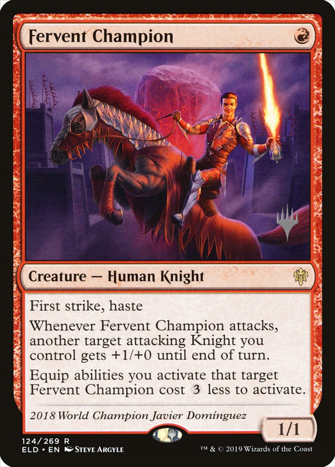 Fervent Champion (Promo Pack) [Throne of Eldraine Promos] | Fandemonia Ltd