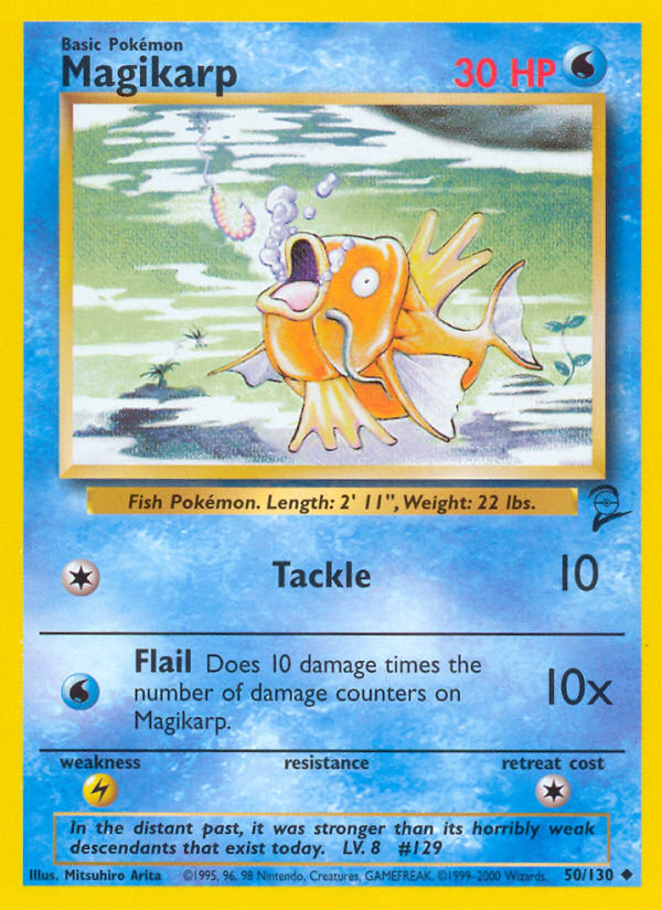 Magikarp (50/130) [Base Set 2] | Fandemonia Ltd