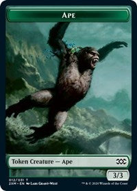 Ape // Germ Double-sided Token [Double Masters Tokens] | Fandemonia Ltd