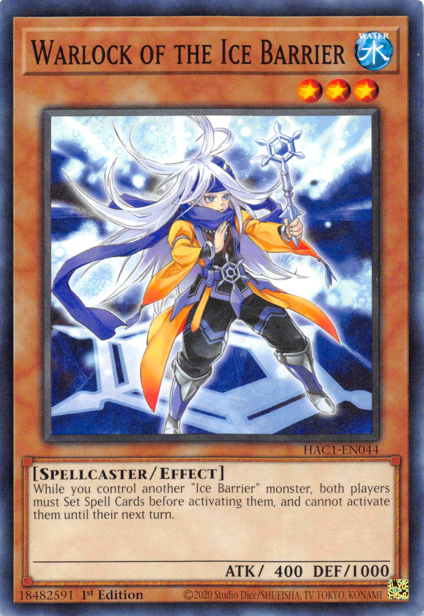 Warlock of the Ice Barrier (Duel Terminal) [HAC1-EN044] Parallel Rare | Fandemonia Ltd