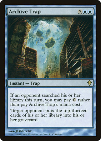 Archive Trap [Zendikar] | Fandemonia Ltd