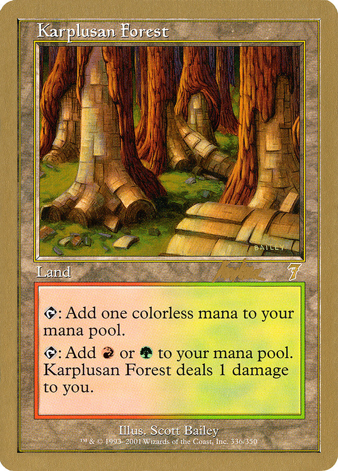 Karplusan Forest (Brian Kibler) [World Championship Decks 2002] | Fandemonia Ltd