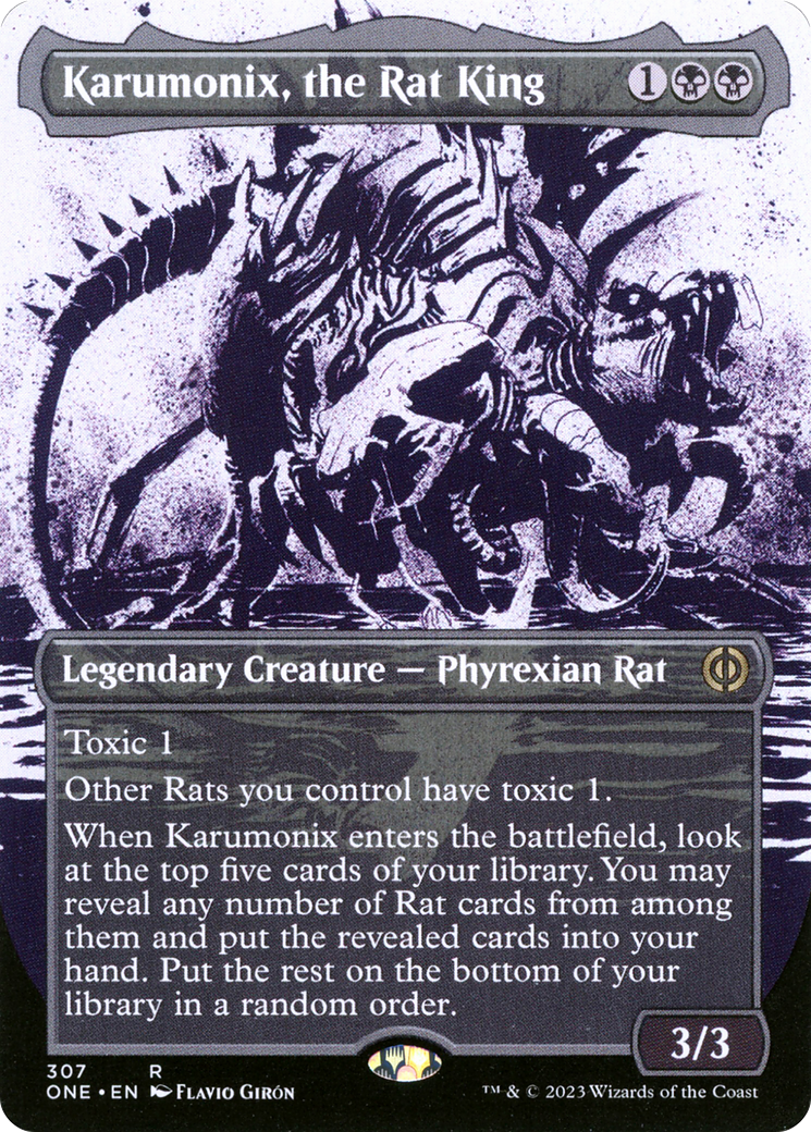 Karumonix, the Rat King (Borderless Ichor) [Phyrexia: All Will Be One] | Fandemonia Ltd