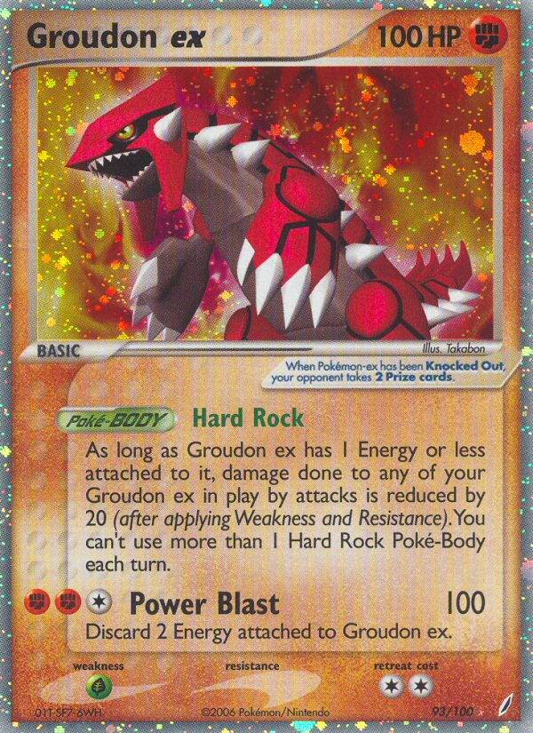 Groudon ex (93/100) [EX: Crystal Guardians] | Fandemonia Ltd