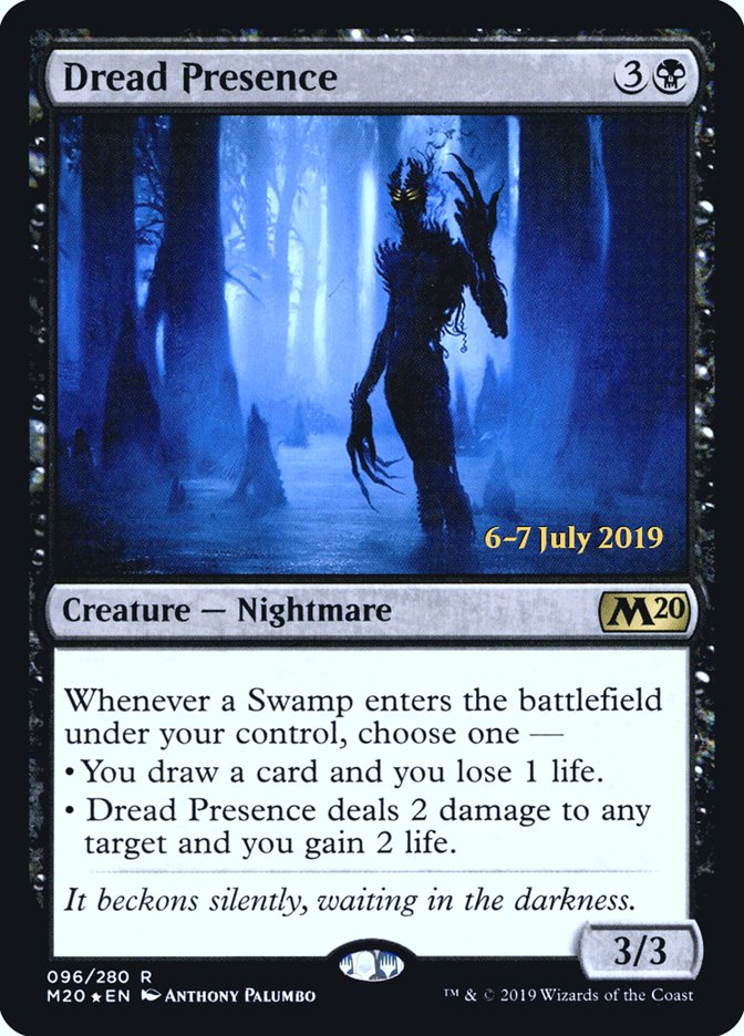 Dread Presence  [Core Set 2020 Prerelease Promos] | Fandemonia Ltd