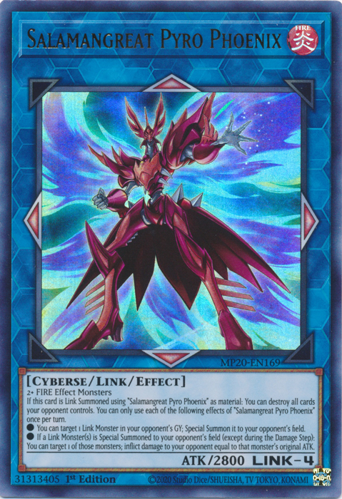 Salamangreat Pyro Phoenix [MP20-EN169] Ultra Rare | Fandemonia Ltd