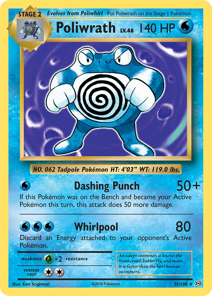 Poliwrath (25/108) (Theme Deck Exclusive) [XY: Evolutions] | Fandemonia Ltd