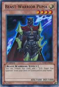 Beast-Warrior Puma [HA07-EN032] Super Rare | Fandemonia Ltd