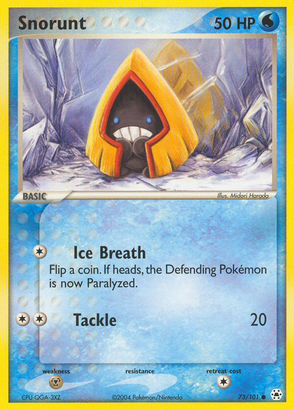 Snorunt (73/101) [EX: Hidden Legends] | Fandemonia Ltd