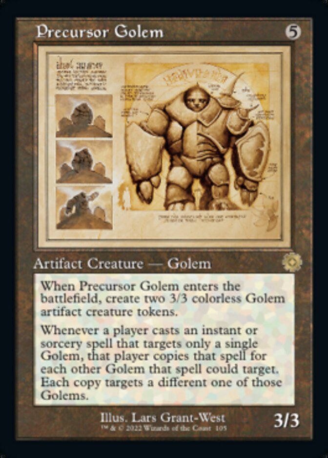 Precursor Golem (Retro Schematic) [The Brothers' War Retro Artifacts] | Fandemonia Ltd