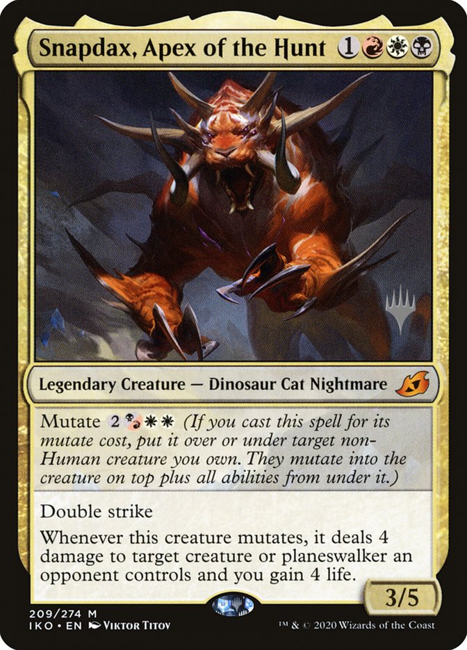 Snapdax, Apex of the Hunt (Promo Pack) [Ikoria: Lair of Behemoths Promos] | Fandemonia Ltd