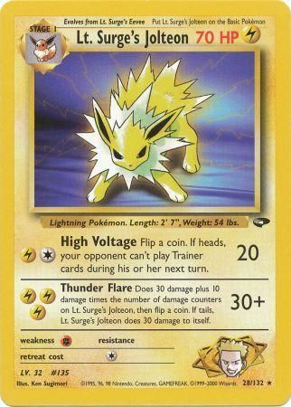 Lt. Surge's Jolteon (28/132) [Gym Challenge Unlimited] | Fandemonia Ltd