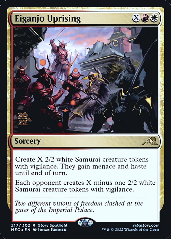 Eiganjo Uprising [Kamigawa: Neon Dynasty Prerelease Promos] | Fandemonia Ltd